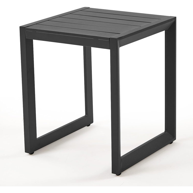 Winston Porter Istina Metal Outdoor Side Table Wayfair